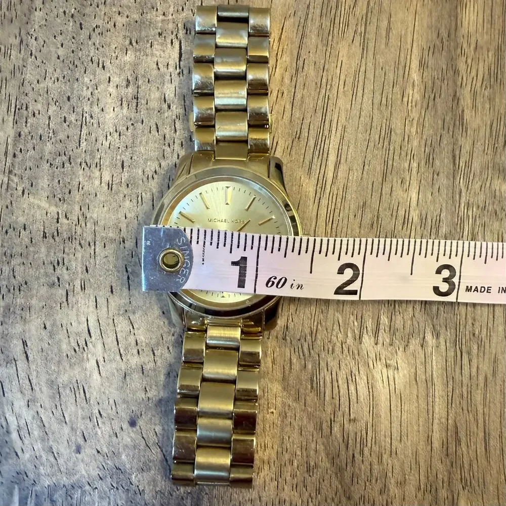 Michael Kors Watch MK5160 Runway Gold Tone Stainless Steel Analog Face Women's